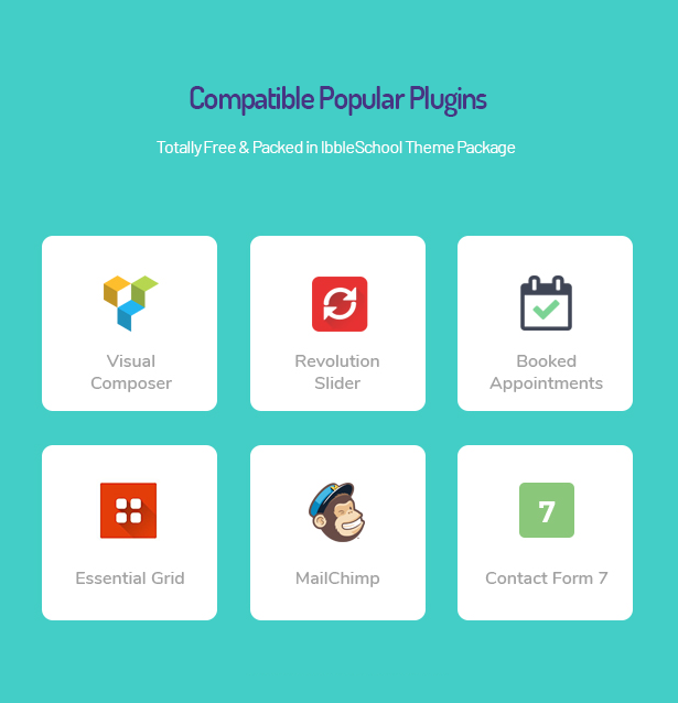 Ibble Education WordPress Theme with compatible plugins