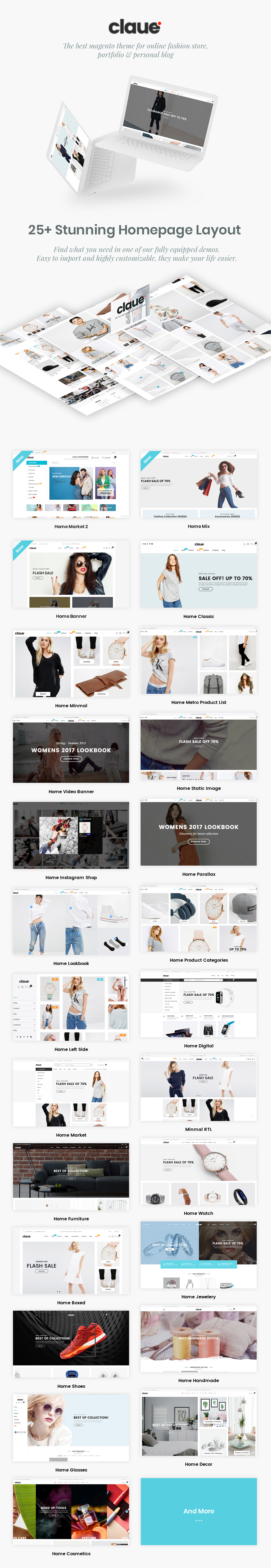 Claue - Clean, Minimal Magento 2 and 1 Theme - 6