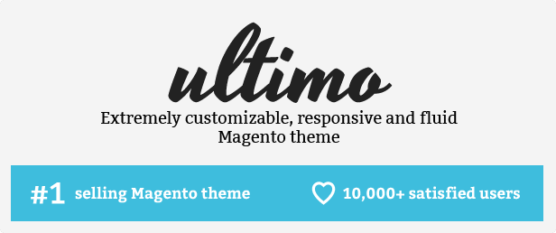 Ultimo best-selling responsive Magento theme