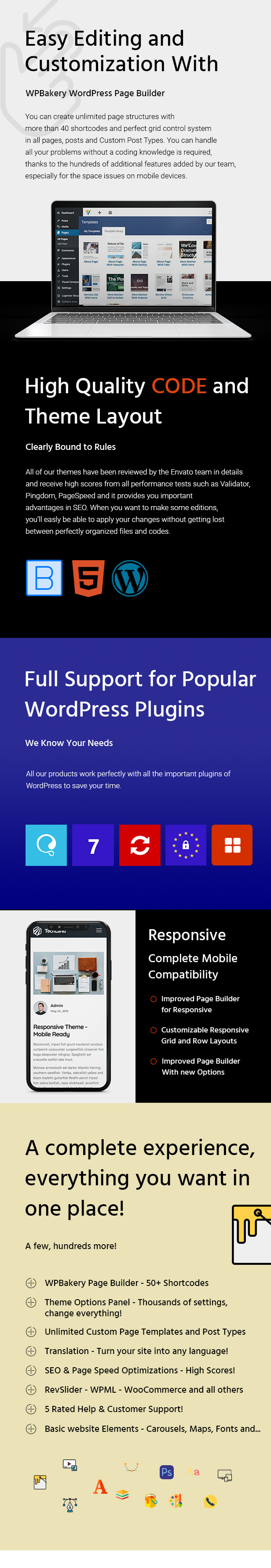 promote - WordPress simple clean OnePage marketing theme