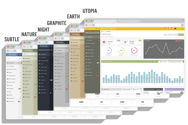 Cloud Admin - Bootstrap Responsive Dashboard - 4