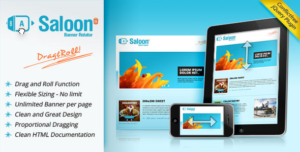 Saloon - The jQuery Banner Rotator Plugin