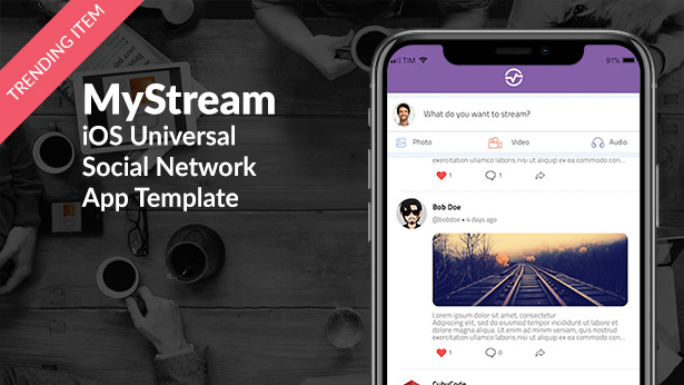 Storyteller | iOS Universal Video Sharing App Template (Swift) - 19