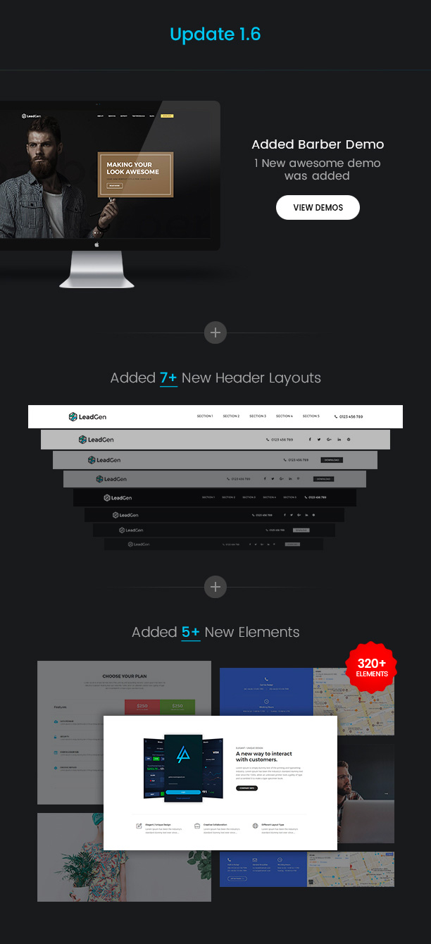 LeadGen - Multipurpose Marketing Landing Page Pack with HTML Builder - 4