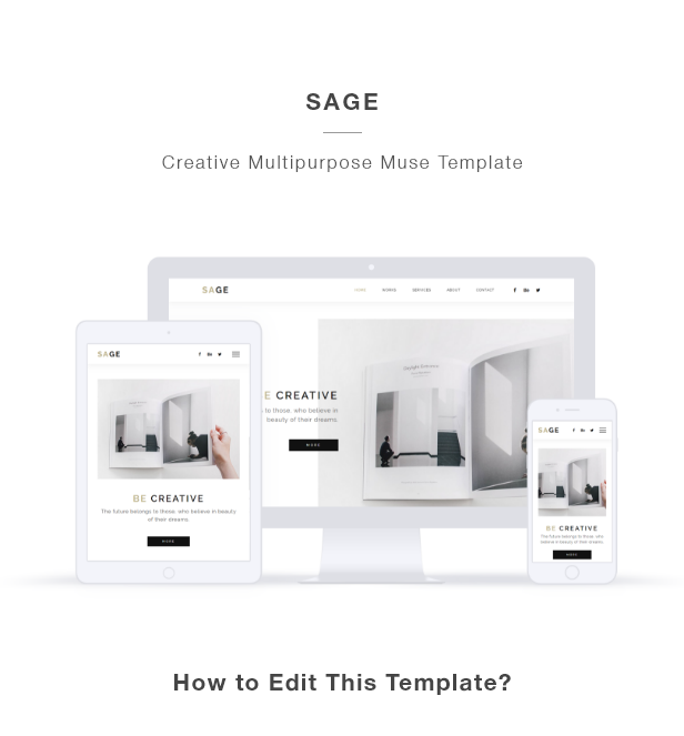 SAGE - Creative Agency Portfolio Muse Template - 1