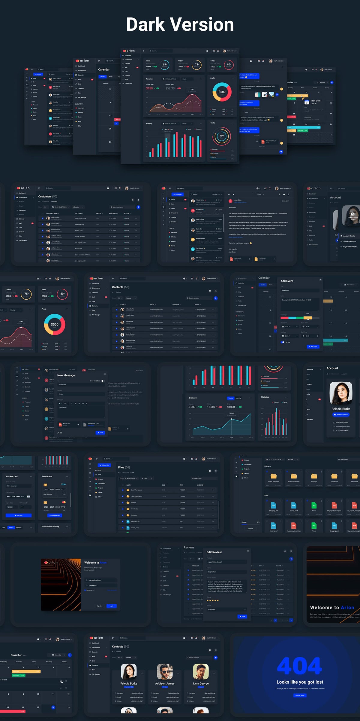 arion - dashboard