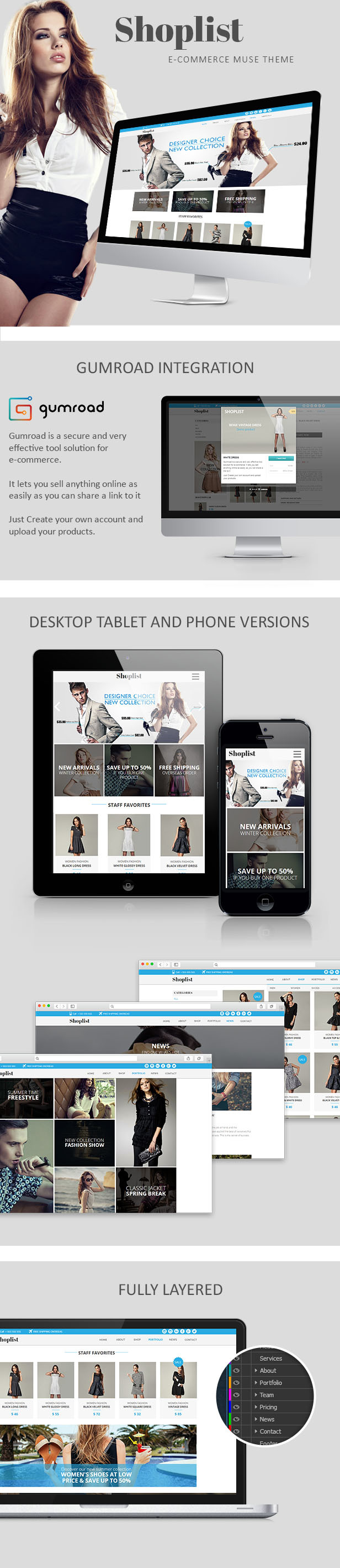 Shoplist - eCommerce Muse Template  - 1