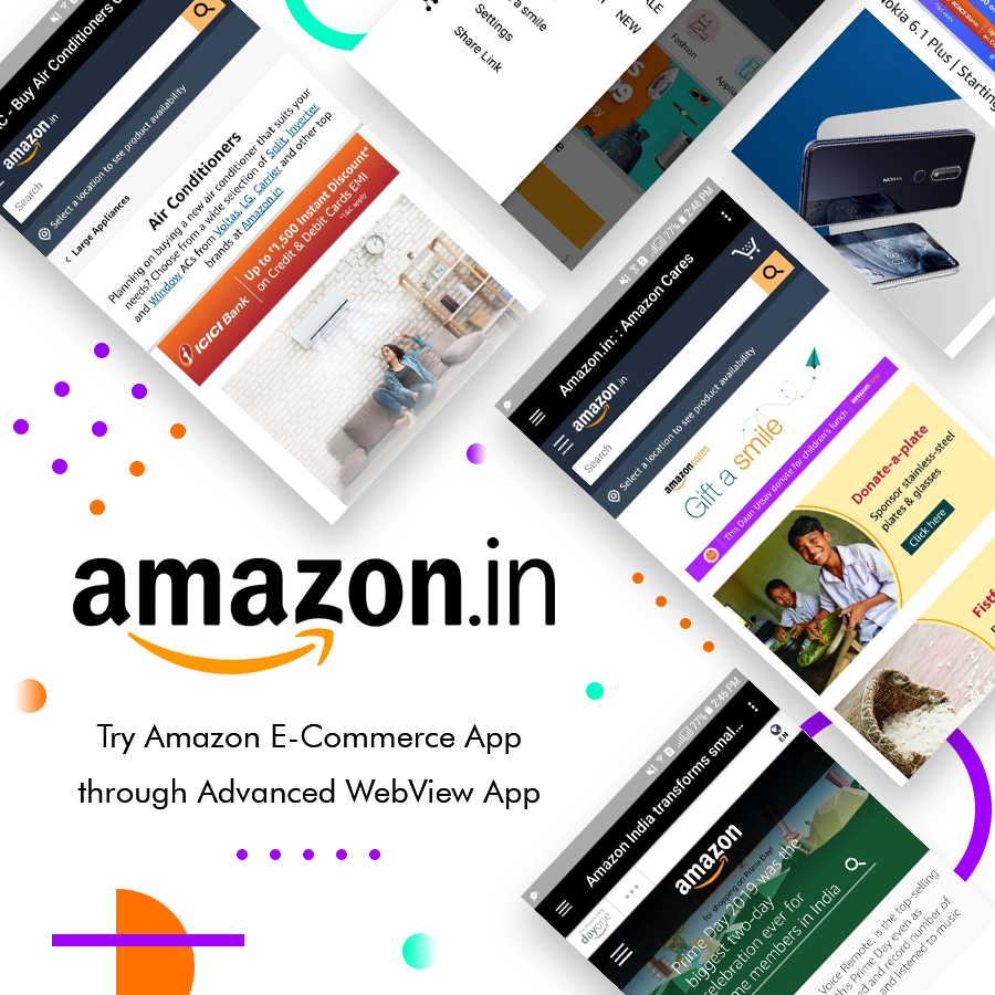 e commerce website using advance web view