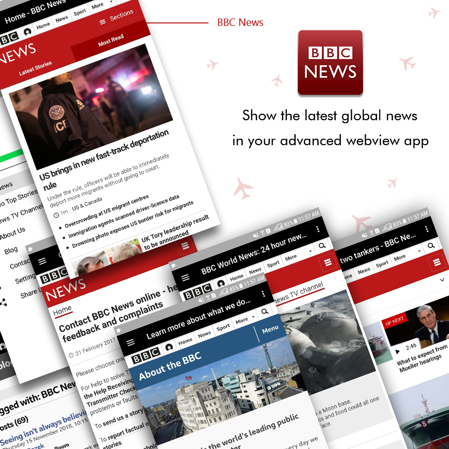 news app provider website using advance web view