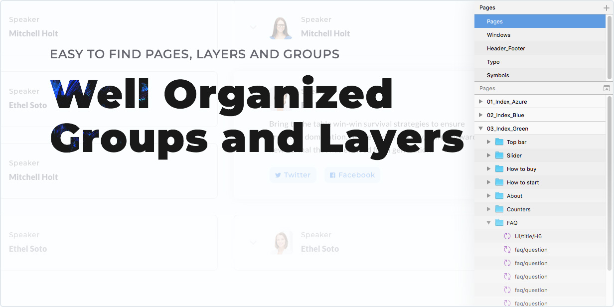 Well Organized Groups and Layers