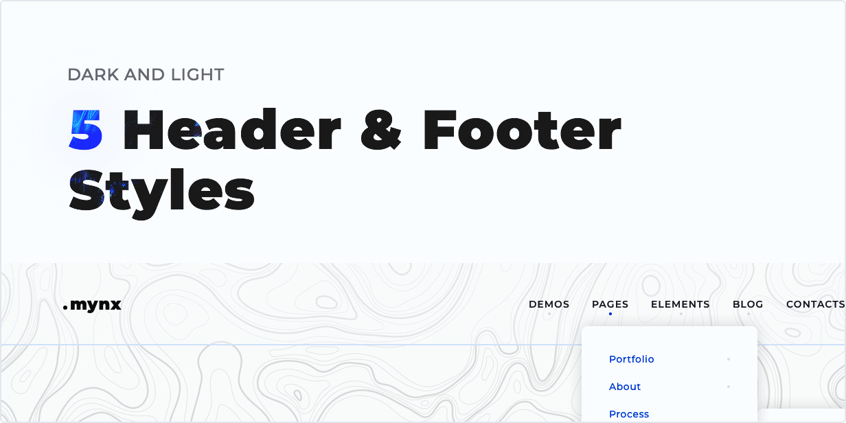 5 Header & Footer Styles