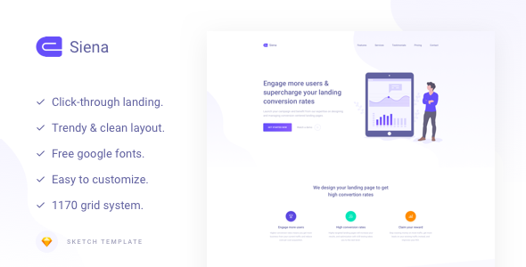 Siena - Marketing Landing Page Template