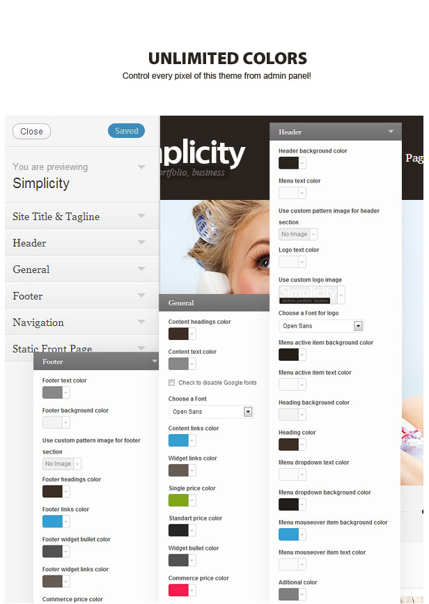 simplicity wordpress theme