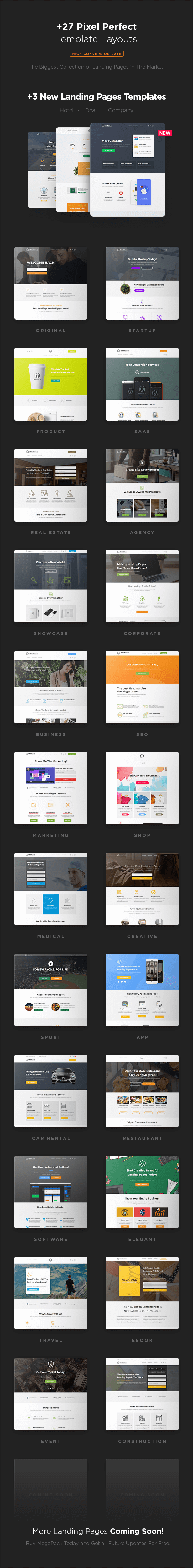 MEGAPACK – Marketing HTML Landing Pages Pack + PixFort Page Builder Access - 20