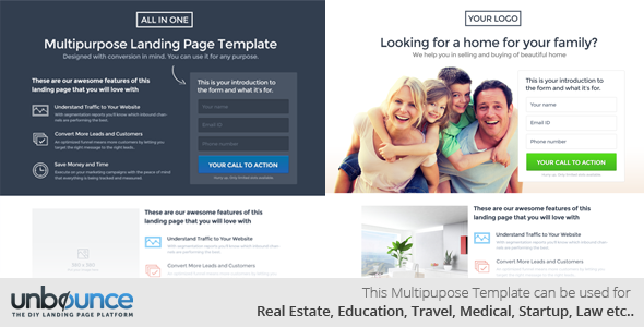 Unbounce Landing Page Template for Startups - 1