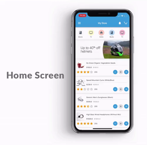 Ecommerce Flutter App UI Kit - 4