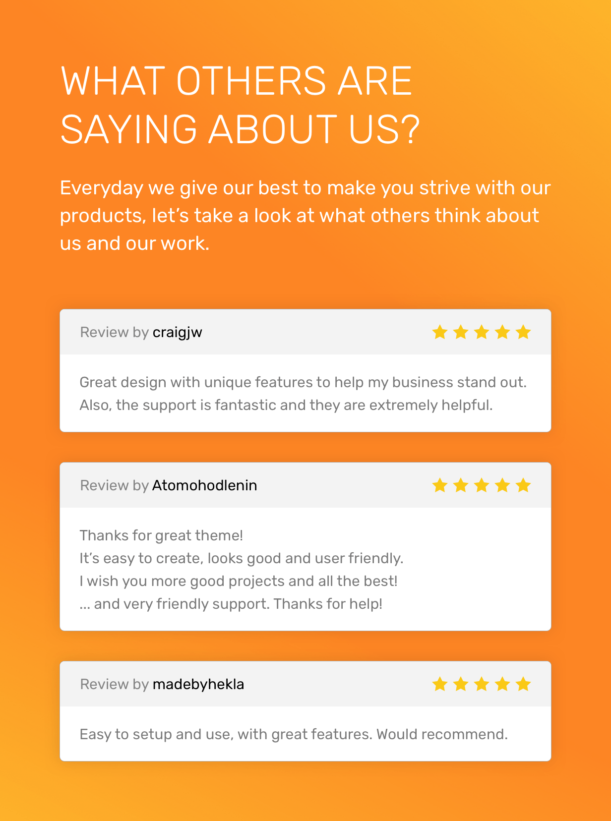 What others are saying about us?