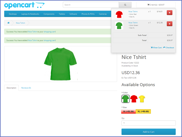 Opencart Related Options Module - 13