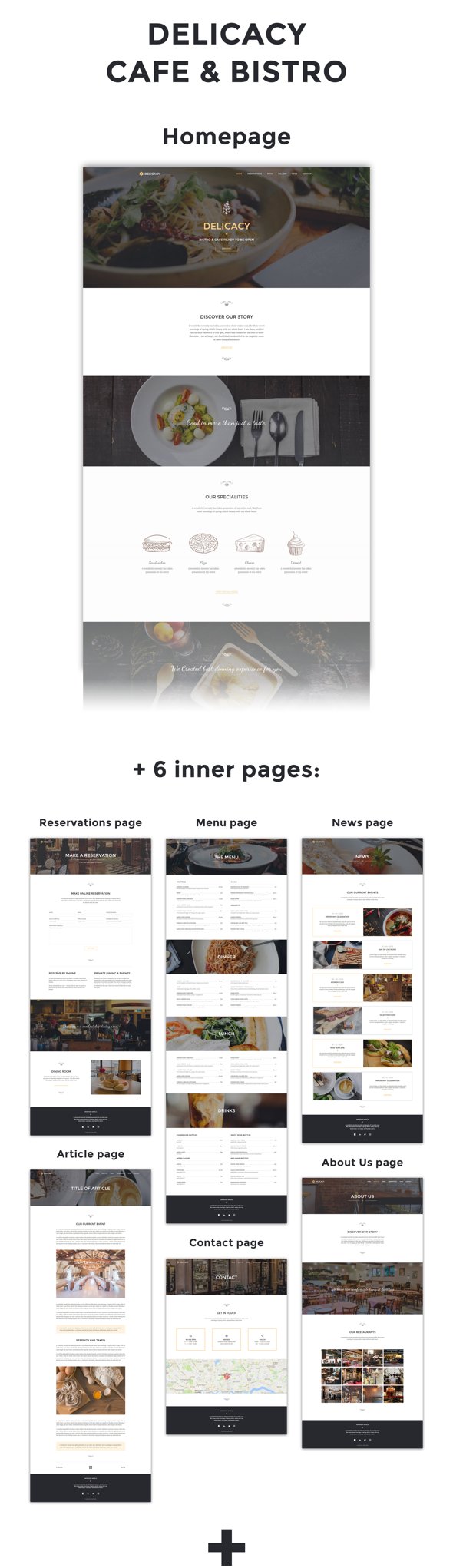 Delicacy - Bistro, Cafe and Restaurant Responsive Muse Template - 5