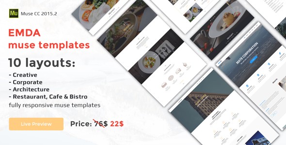 Delicacy - Bistro, Cafe and Restaurant Responsive Muse Template - 2