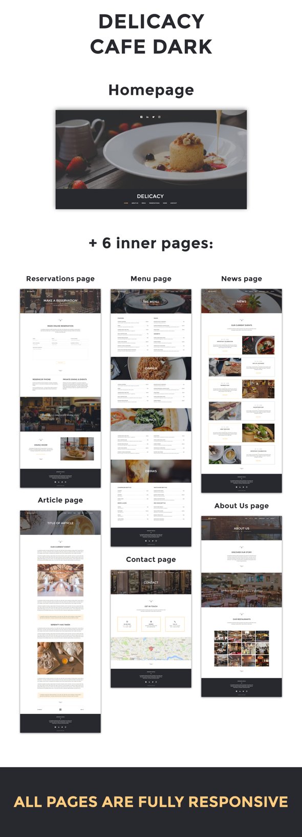 Delicacy - Bistro, Cafe and Restaurant Responsive Muse Template - 7