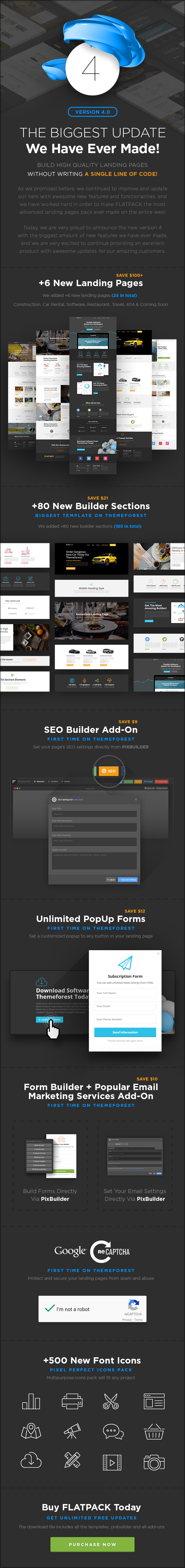 FLATPACK – Landing Pages Pack With Page Builder - 7