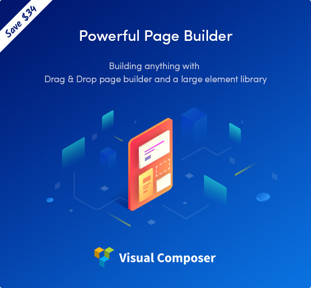 Sober WordPress theme powered with Visual Composer page builder