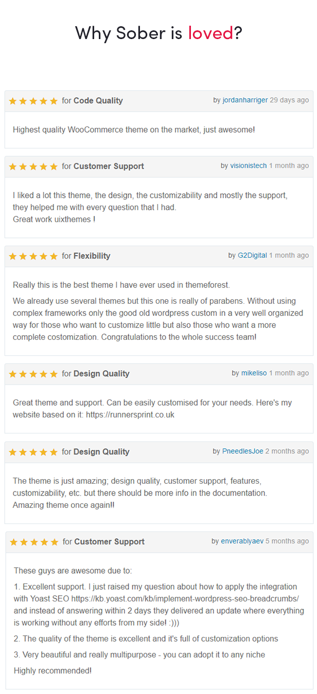 Sober WordPress theme reviews