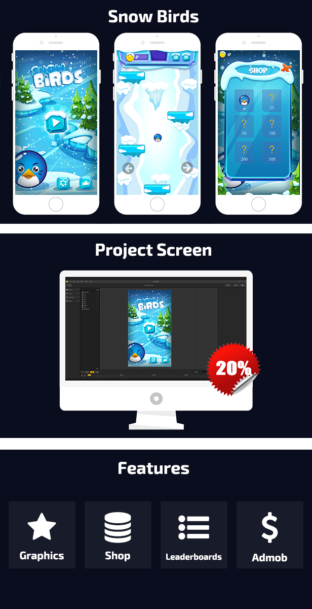 SNOW BIRDS WITH ADMOB - ECLIPSE PROJECT - 2