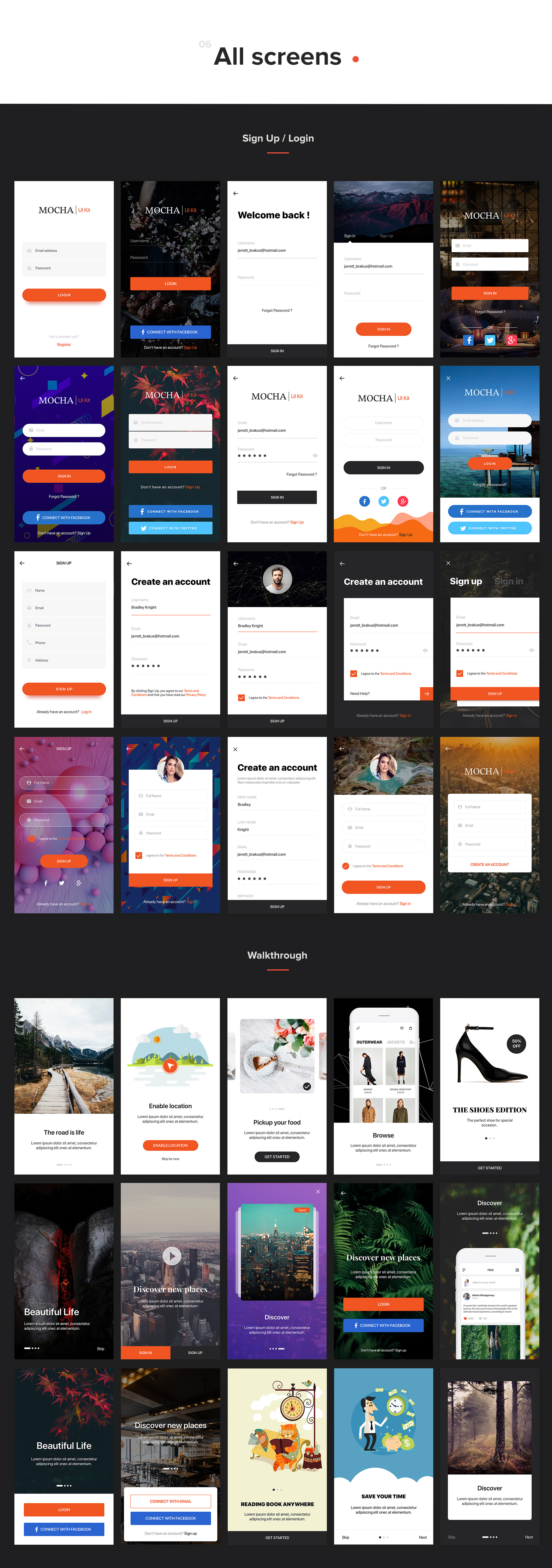 Mocha Mobile UI Kit - 3