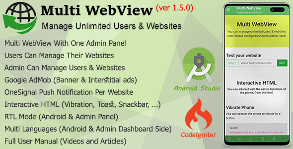 Multi WebView + Admin Panel