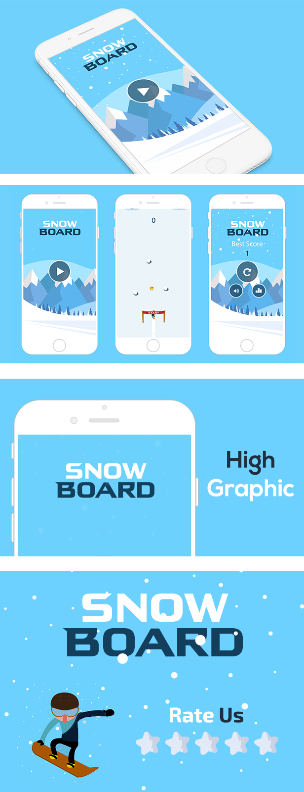 SNOWBOARD WITH ADMOB - ANDROID STUDIO & ECLIPSE FILE - 2
