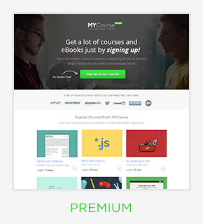 MYCourse - Pagewiz eCourse Landing Pages Pack - 5