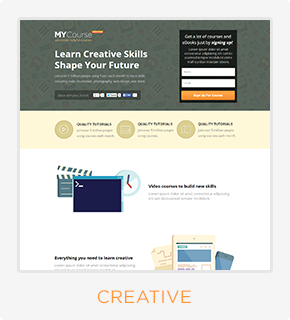 MYCourse - Pagewiz eCourse Landing Pages Pack - 6