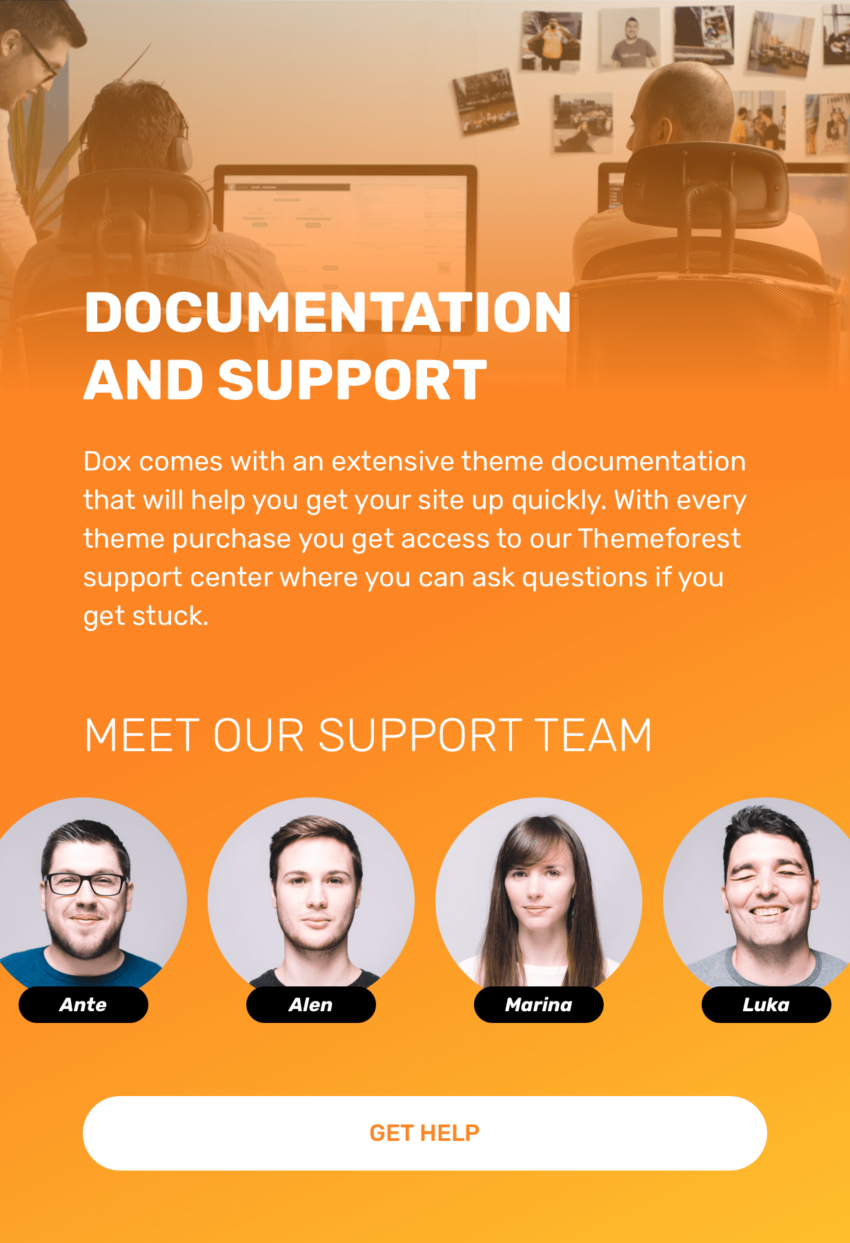 Documentation and Support