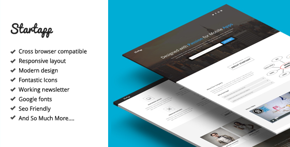 Startapp - Responsive Landing Page Template