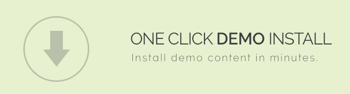 One click demo install