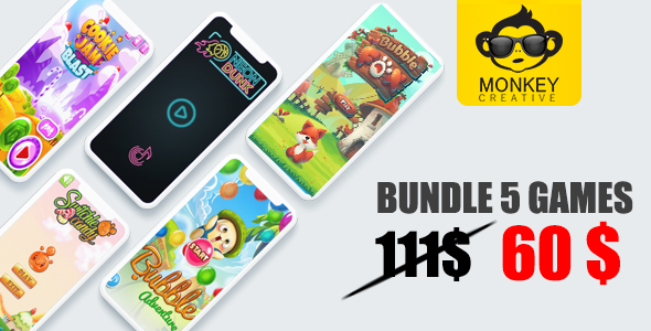 Mega Bundle 5 Games - Android studoi + admob - CodeCanyon Item for Sale