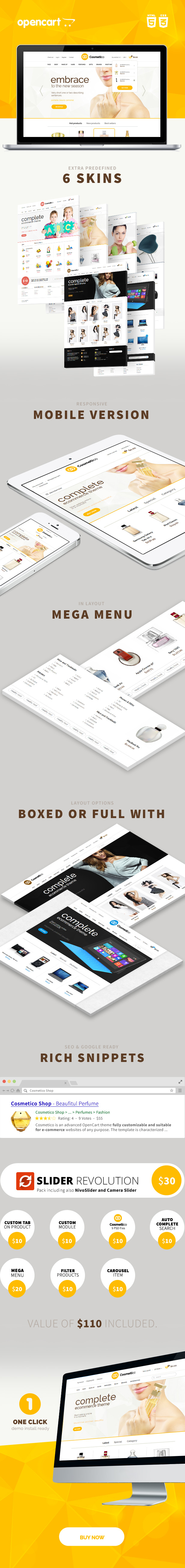 Cosmetico - Responsive OpenCart Template - 1