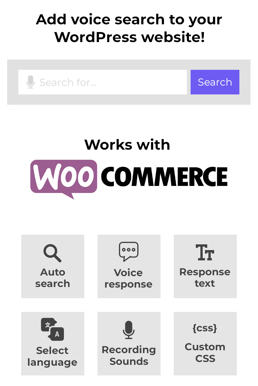 Voice To Search for WordPress & WooCommerce - 2