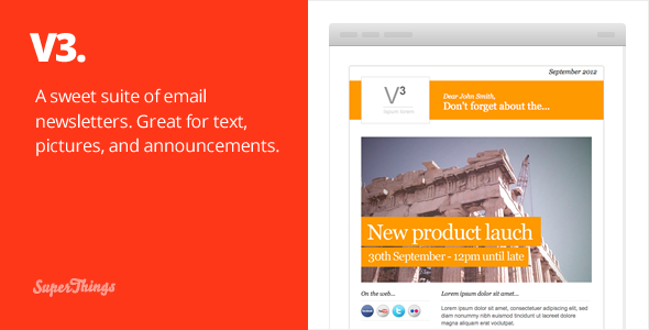 3 Email Newsletter designs