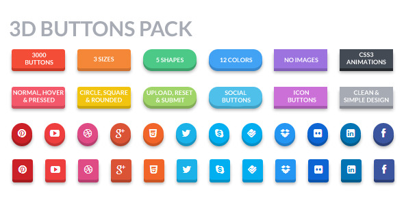 3D Buttons Pack