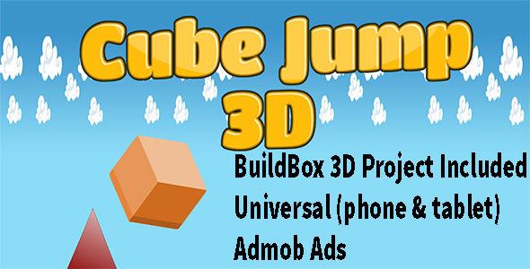 3D Cube Jump - Buildbox complete game - 3D Mobile App