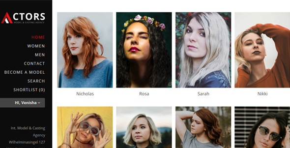 Actors - Model Agencies WordPress CMS Theme