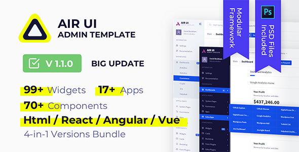 Air UI — Multi Concept Admin Template