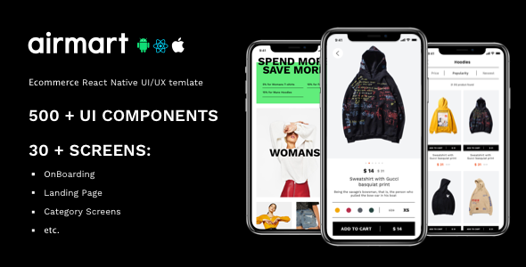 AirMart – React Native Ecommerce App Template