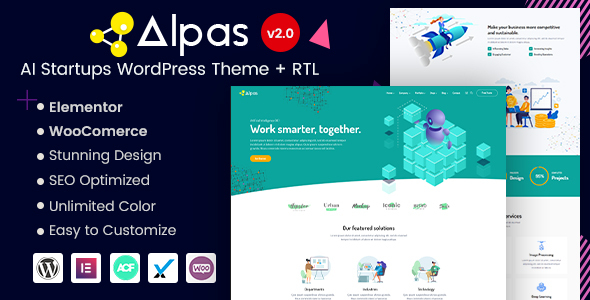 Alpas - AI Startups WordPress Theme