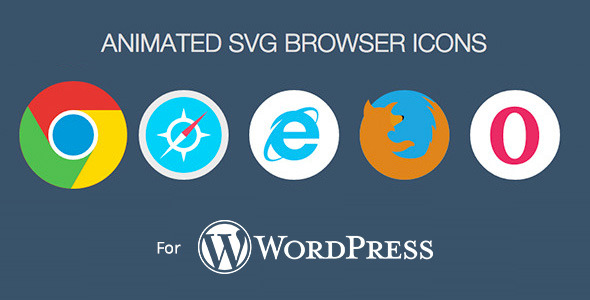 Animated SVG Browser Icons - WordPress Plugin