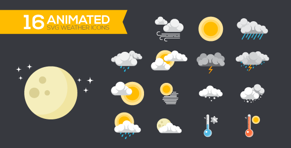 Animated SVG Weather Icons