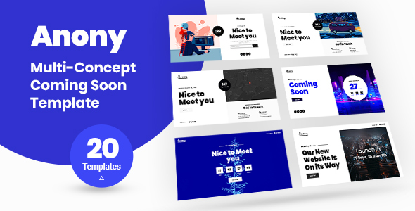 Anony – Coming Soon HTML5 Template